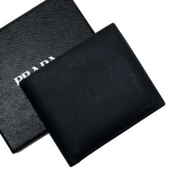 Prada Wallet Navy Blue Saffiano leather - Picture 1 of 3